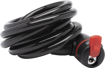 Spiraalslot 180 cm met sleutel - Kabelslot voor fietsen met hoog veiligheidscomfort