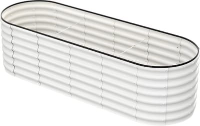 Tuinbed - Plantenbak - Bloembakken - Moestuinbak - Voor Groenten, Bloemen, Fruit & Kruiden - Diepwortel Plantenbak - 244 × 61 × 61 cm - Wit