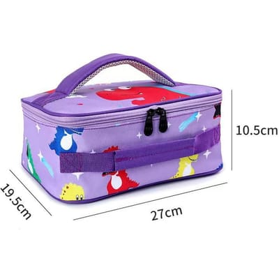Sac à déjeuner isotherme pour enfants, motif dessin animé, portable, pour filles et garçons, idéal pour pique-nique, école ou déjeuner