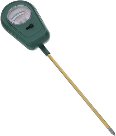Bodemtester pH Vochtigheid - Meetinstrument Grond - Plantenverzorging Binnen - Geïntegreerde 3-in-1 - 27.5 cm - Groen