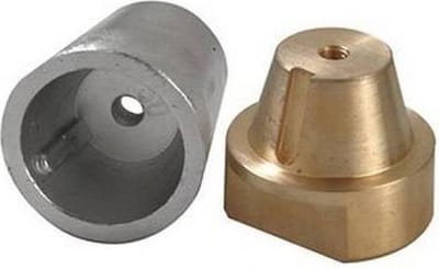 Schroefas anode, zink, 22mm (TEN00410)
