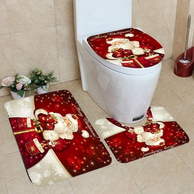 Dailygoods- Badkamermat Antislip - Badmat Set 3-delig - Toiletbril Hoes - Zacht Polyamide - Schimmelbestendig - Sneldrogend