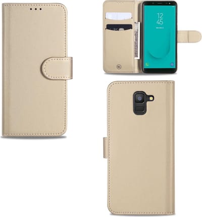 Samsung Galaxy J6 (2018) Hoesje Goud met Pasjeshouder