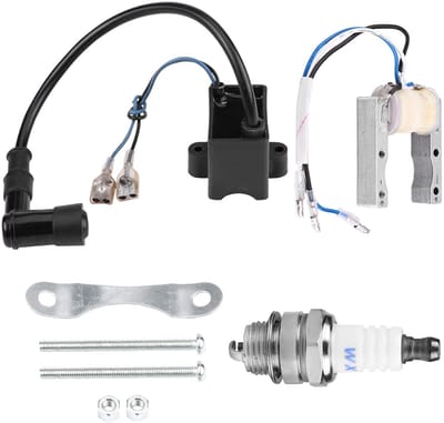 Allecto Ontsteking - Bougie Coil - Eenvoudig Starten - 49cc 66cc 80cc - Optimale Zündleistung - Geschikt voor Motor Fiets - Compacte Vorm