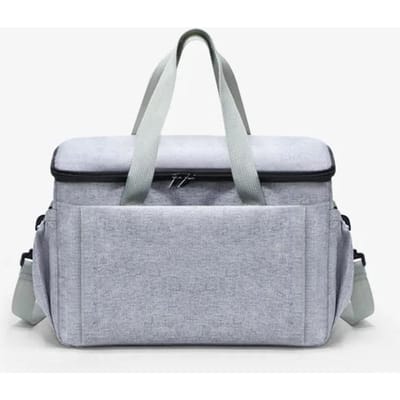 Sacs de rangement momie grande capacité, sac de voyage suspendu, porte-bouteille, sacs à couches, accessoires grise