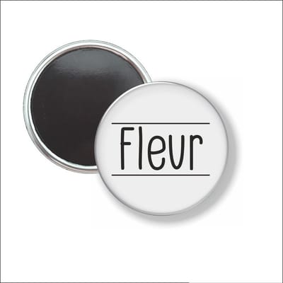 Button Met Magneet 58 MM - Fleur - NIET VOOR KLEDING