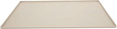 Honden- en kattenvoermat van voedselveilig silicone, snel drogend en waterafstotend, 48x30 cm (Beige)