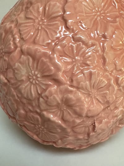 Vase Bird Stoneware Pink 18x15.7x20.7cm/ waterkan