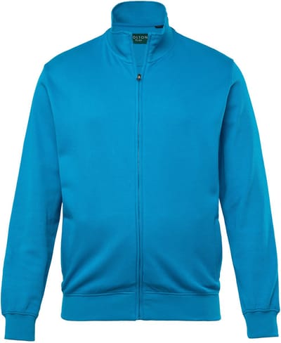 Boston Park - Heren - Sweatvest rib-sweatstof opstaande kraag - Lichtblauw - Maat 52+