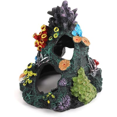 Gesimuleerd Lucky Home Behang Koraalrif Steen Hars Ambacht met Een Leuk Decoratief Item voor Een Aquarium Sfeer Tafel black
