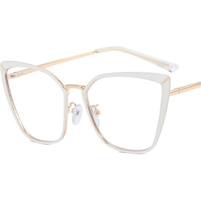 Luxe Designer Zonnebril Dames Kattenoog Metalen Montuur Coole Zomer Strand Mode Optische Bril UV Bescherming