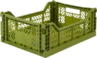 AyKasa Folding Crate Midi Box - Olive