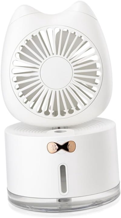 VHV - Campingventilator - campingventilator met lamp - USB oplaadbaar, met LED verlichting - voor camping, tent, caravan