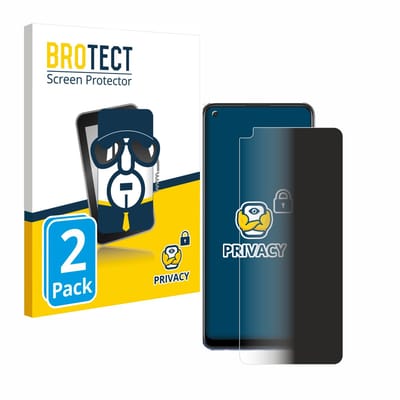 BROTECT - privacy screenprotector voor Oppo A74 - Folie Beschermfolie Blauwlichtfilter 2 Stuks