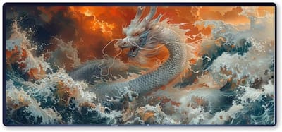 Grote Muismat - Bureauonderlegger XXL - Gaming en Kantoor - Gestikte Randen - 120x60cm - Zwart