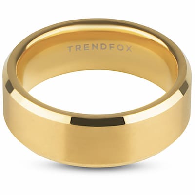Tungsten Ring Heren Goud Kleurig - Wolfraam Ring - Zeer Zwaar - Ringen - Papa Cadeau Voor Mannen - Vaderdag