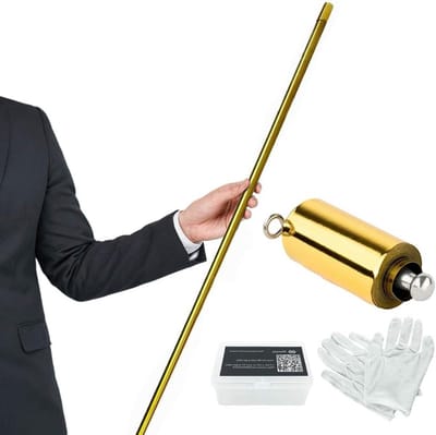 Magische Toverstaf - Verschijnende Cane - Podium Optredens - Snelle Ontplooiing - 110 cm - Goud