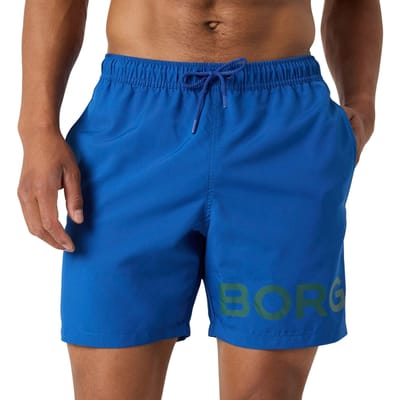 Björn Borg Zwembroek Heren Zwemshort Mannen - Monaco Blauw - 100% Recycled Polyester - Maat S