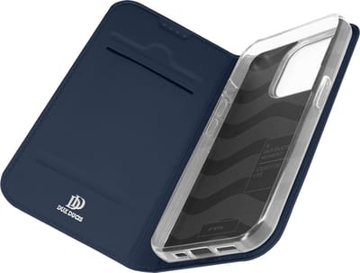 Dux Ducis - Telefoon Hoesje geschikt voor de iPhone 15 Pro - Skin Pro Book Case - Blauw