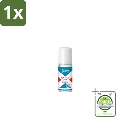 1 x Odorex Depper - Deodorant Roller - Extra Dry - Krachtige Bescherming - 50 ml - Overmatig Zweten - Droge Oksels - Deodorant - Depper - Langdurige Bescherming