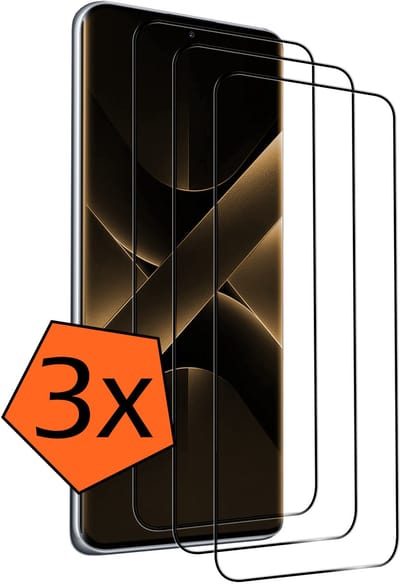 Screenprotector - 3 Stuks - Geschikt voor Xiaomi Poco X7 - Full Cover - Gehard Glas - Beschermglas - Tempered Glass - Screen Protector