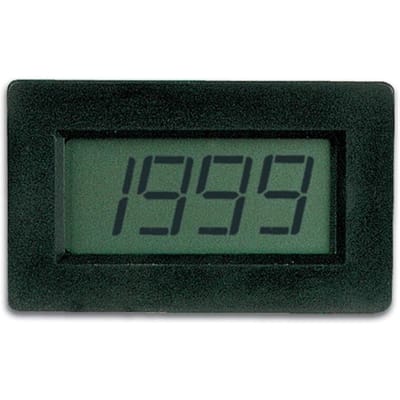 Velleman Digitale LCD Paneelmeter – 3,5-cijferig display, 9 VDC voeding – 68 x 44 cm – Zwart