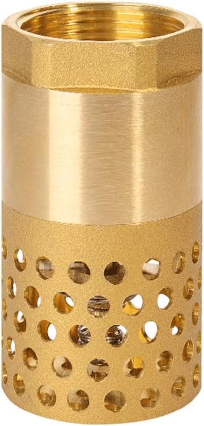 Voetklep met zuigkorf - Terugslagklep pomp - Waterpompen ondersteunen - Messing constructie - 1-1/2 inch - Messing