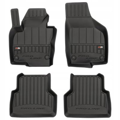 FROGUM 3D Gummimatten Set – Passend für VW Tiguan I (2007-2016) – Hohe 6 cm Kanten – TPE – Geruchlos & Schwarz
