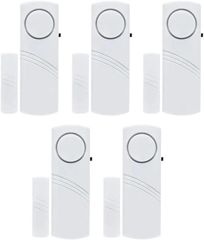 Inbraakalarm Set - Raam Deur Sensor - Huis Beveiligen - Magnetische Aansturing - 5 Stuks - Wit