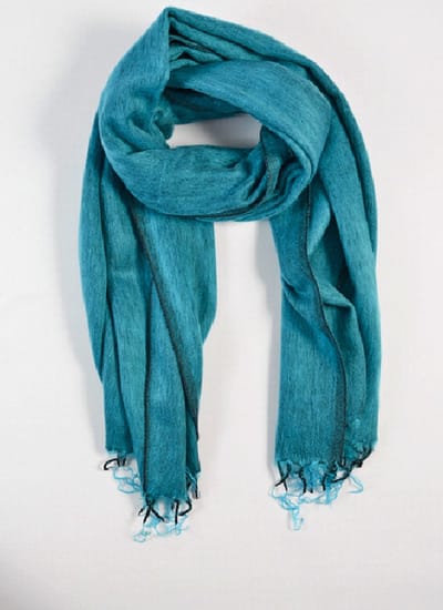 Nepal sjaal en omslagdoek Turquoise