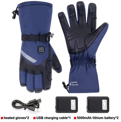 Elektrische Verwarmde Handschoenen Winter – Maat XL – Oplaadbare Waterdichte Thermohandschoenen voor Skiën, Snowboarden, Jagen, Vissen & Outdoor – Warme Winterhandschoenen Tegen Koude Handen