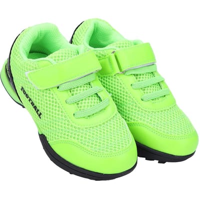 Kinder Voetbalschoen Klittenband Zomer Ademend voor Training Wedstrijd Sport Voetbal Fluorescerend Groen green