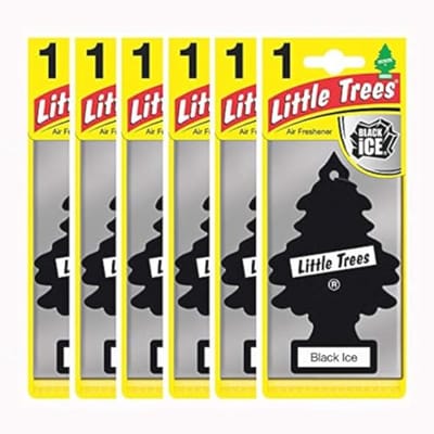 Luchtverfrisser Black Ice - 6 Stuks - Verfris Uw Auto of Ruimte