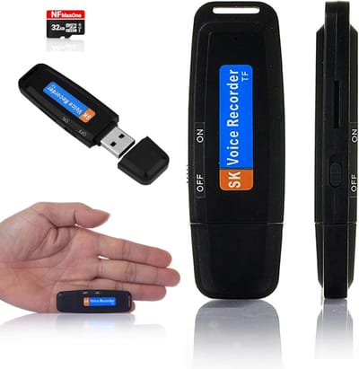 Draagbare Mini USB Voicerecorder met 32GB Opslag voor Vergaderingen en Interviews