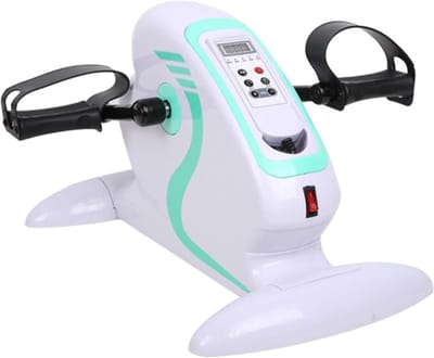 Elektrische pedaaltrainer - Mini hometrainer - Revalidatie training - 12 snelheidsniveaus - 49x30x28.5cm - Zwart