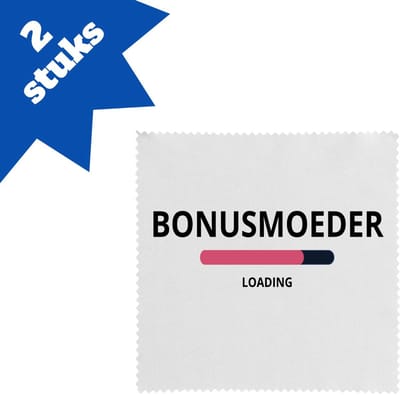 Akyol - bonusmoeder loading brillendoekjes - Mama - ochtendkoffie laden - moeder cadeautjes - moederdag - verjaardagscadeau - verjaardag - cadeau - geschenk - kado - gift - moeder artikelen - 17,8 bij 17,8 cm - 2 stuks