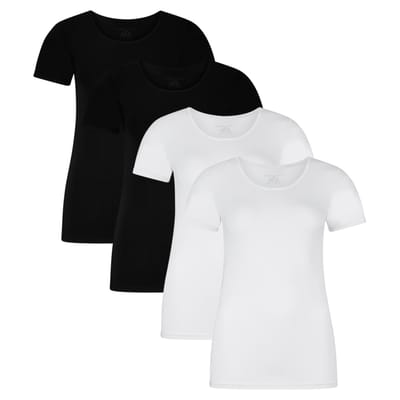 Bamboo basics T-shirt KATE Verpakking van 4