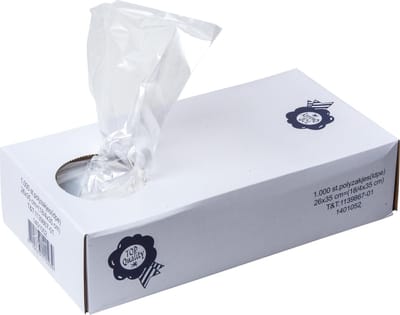 Polyzakjes ldpe - voedsel- boterhamzakjes- zakjes- bewaarzakjes- 26x35 cm- Transparant 1000 stuks