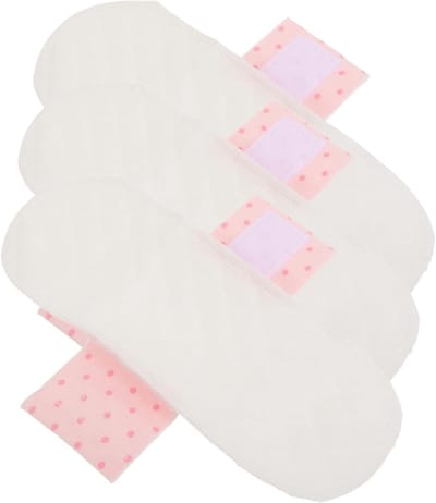Herbruikbaar Maandverband - Wasbaar Inlegkruisje - Menstruatie Verzorging - Met Knoopsluiting - 20 x 7.5 cm - Bedrukt