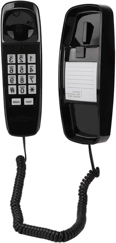 Vaste Telefoon - Huistelefoon - Gemakkelijk Bellen - Extra Luid Belsignaal - 110 DB - Zwart