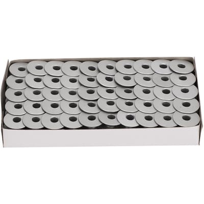 100 Stuks Metalen Spoelen voor Platte Borduurwerk Auto Naaimachine Vervangende Accessoires40264A Plat gray