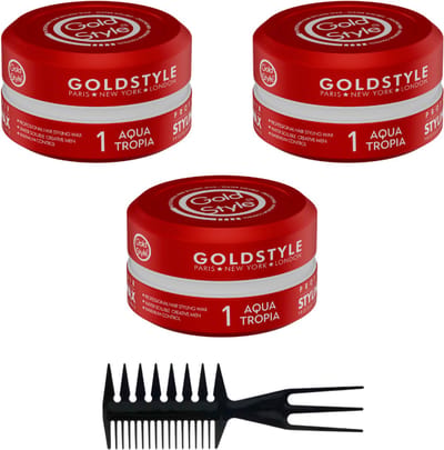 Gold Style Hairwax 1 Aqua Tropia 3 Stuks 450 ML - Haar Wax Mannen