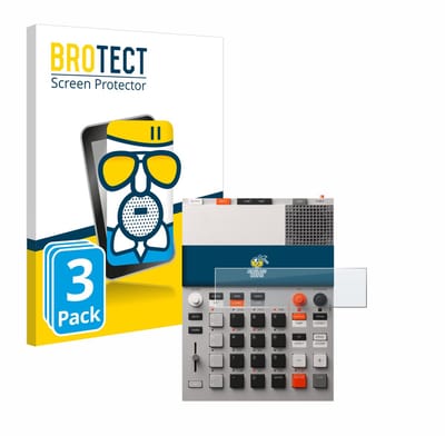 BROTECT - Screenprotector voor Teenage Engineering EP-133 K.O. II - Folie Beschermfolie Beschermglas matte 3 Stuks