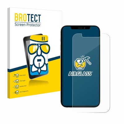 BROTECT - Screenprotector voor Apple iPhone 12 Pro - Folie Beschermfolie Beschermglas transparant