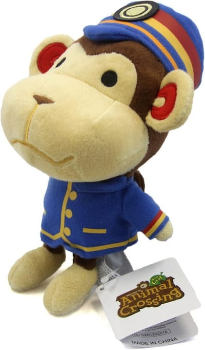 Pluche Aap Knuffel - Zacht Speelgoed - Verzamelobject Decoratie - Zacht en Knuffelig - 19 cm Hoog - Meerkleurig