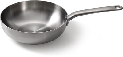 Skottsberg - Wokpan - Stainless Steel - Inductie - Ovenbestendig - 28 cm - RVS - Alle warmtebronnen