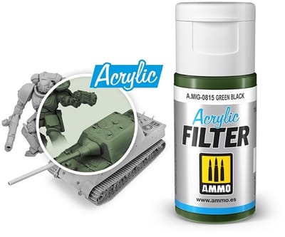 AMMO by Mig Jimenez Modelbouwdecoratie - MIG 0815 Acrylic Filter Green Black - 15ml Effecten potje