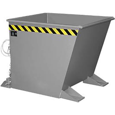 Kiepbak voor spanen SGU-RZ55, voor trolleytreinen, olie- en waterdicht, 550 l, RAL 7005