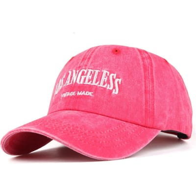 Katoenen Baseballpet voor Mannen en Vrouwen Mode Borduurpet Katoen Zachte Top Petten Casual Retro Snapback Petten Unisex rood
