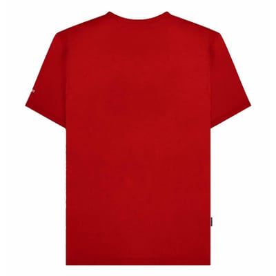 Lambretta Heren Racing Stripe T-shirt (Rood)